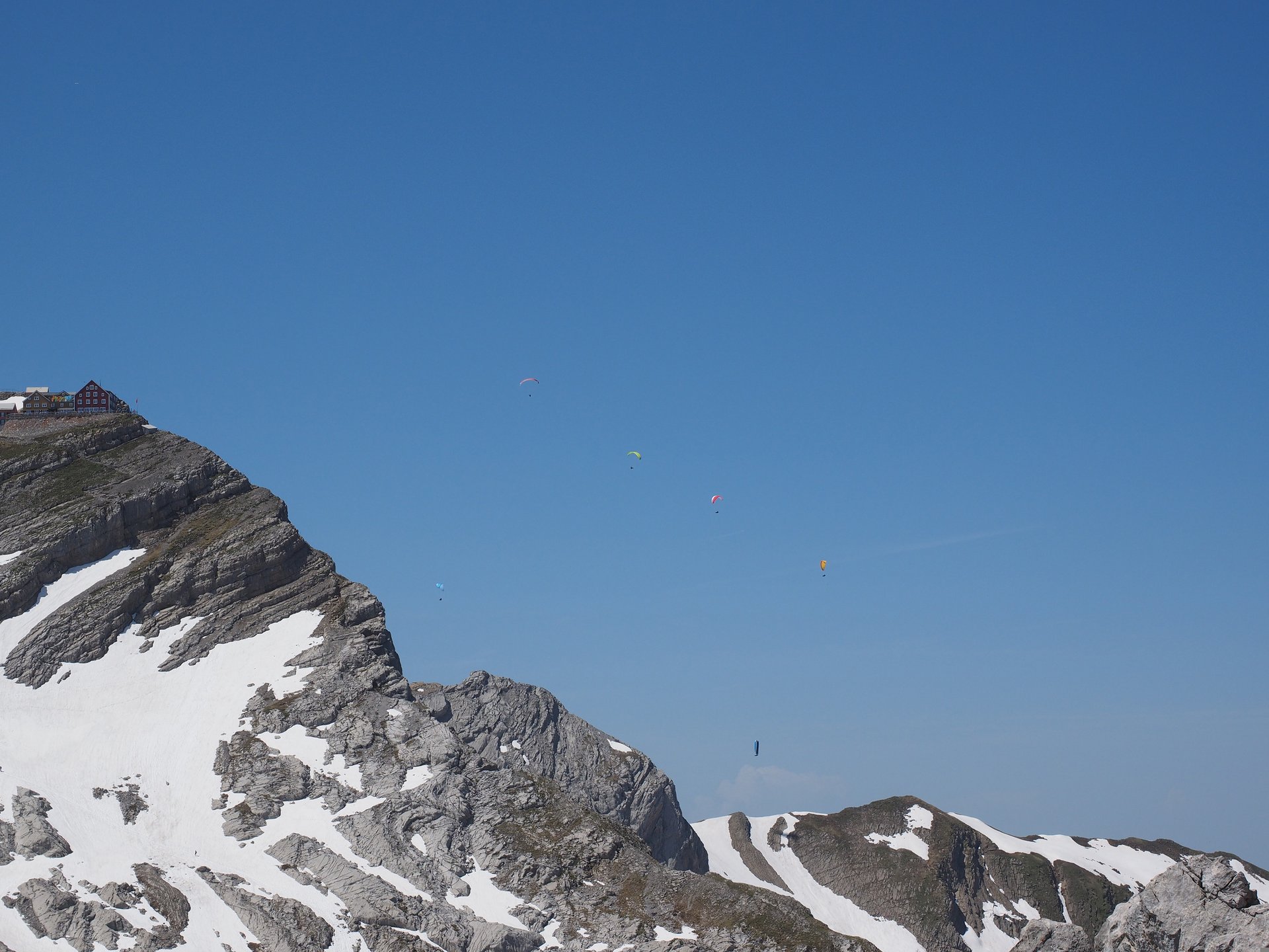 Paraglider am Säntis